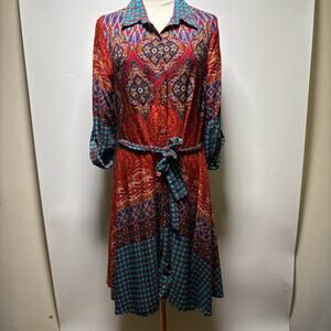 Truth NYC Button Front Dress Size L